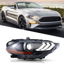 Passenger Headlight For 2018-2023 Ford Mustang Full LED Projector Headlamp DRL picture
