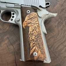 Eagle 1911 Full Size custom made wooden grips picture