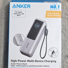 Anker 25000mAh 165W Power Bank w/ Built-In Retractable Cables USB-C/USB-A picture