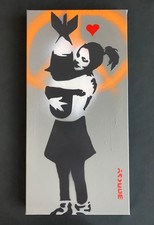 Banksy Rare Large Dismaland Painting 2015 with  paperwork picture