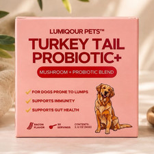 Lumiqour Pets Turkey Tail Probiotic+ Powder Digestive Health Adult Dogs 30 picture