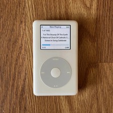 Apple iPod Classic 3/4th Generation White New battery Gift Test Good picture