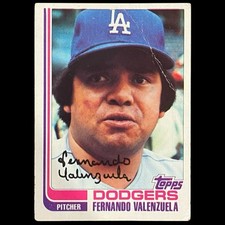 1982 Topps #510 Fernando Valenzuela LOS ANGELES DODGERS -- VG picture