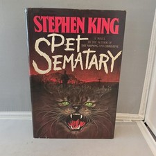 Pet Sematary by Stephen King, 1st Edition, Early Printing~Gutter Code Y43, HC DJ picture