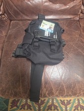 NEW BLACKHAWK 56GM00BK OMEGA ELITE GAS MASK POUCH W/ 2 LEG STRAPS BLACK picture