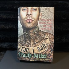 Travis Barker Can I Say SIGNED Autographed 1st Ed. Hardcover Book Blink 182 🔥 picture