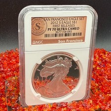 Proof 2012 S $1 San Francisco Eagle Set NGC FR PF70 UC Rare 1 of 3767 Spotless picture