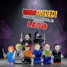 8x🩸 lot Horror Minifigures Freddy Jason Michael Myers Chucky Beetlejuice Figure picture