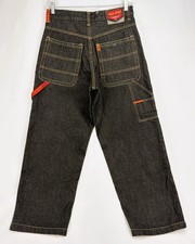 Vintage Paco Sport Atmosphere Baggy Jeans 32x30 Black Denim Carpenter Y2K 90s picture