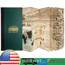 Vintage Adam's Synchronological Chart or Map of History World History Timeline picture