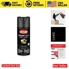 COLORmaxx Black Gloss Spray Paint for Wood Metal Plastic and More picture