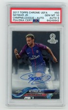 PSA 10 2017 Topps Chrome Neymar Jr. UEFA AUTO picture