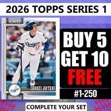2026 Topps Series 1 Baseball Singles #1-250 You Pick Complete Your Set picture