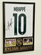 Kylian Mbappe Real Madrid 2026/27 Framed Jersey – PRINTED Signature picture