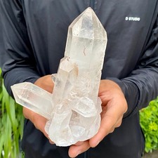1.61LB A+++Natural white Crystal Himalayan quartz cluster /mineralsls picture