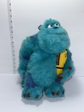 Vintage 2001 Hasbro Monsters Inc Sulley Plush Scream Canister Disney Pixar 13” picture