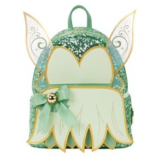 NWT Loungefly Peter Pan Tinker Bell Holiday Cosplay Sequin Mini Backpack picture