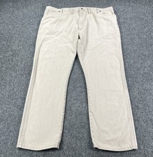 VTG Wrangler Jeans Mens 46x32 Beige Denim Western Cowboy Cut Rodeo 13MWZTN picture