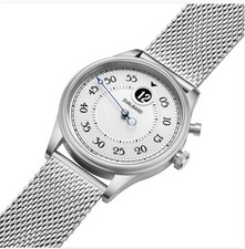 Svalbard TIME TRAVEL HX21 Quartz Steel Black Silver Men's Watch picture