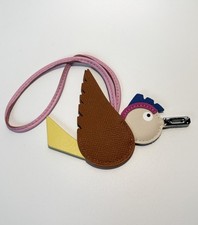Hermes Petit H Bird Bag Charm Leather Multicolor Birdie picture