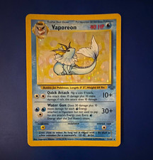 Pokémon TCG Vaporeon 12/64 Jungle Holo Rare English 1999 picture