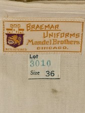 Vintage 1920s Braemer Mandel Bros Nurse Uniform Dress Bachelor Buttons Unworn picture