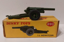 Dinky Toys No  693 7.2 Howitzer in  Original box in very good condition . picture