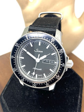 Sinn Men's Watch 104.2791 Swiss Automatic Black Dial Day Date Nylon Strap 41mm picture