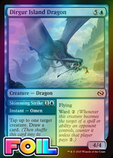 x1 Dirgur Island Dragon / Skimming Strike TDM Tarkir Dragonstorm MTG 40 FOIL 1x picture