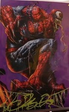 THE AMAZING VENOM #1 AQ PURPLE JOHNNY DESJARDINS SIGNED W/COA picture