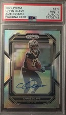 Panini 2022 Prizm Chris Olave Saints Silver Prizm Auto #310 PSA 9/10 74702742 picture