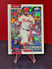 2026 Topps Chrome Sapphire Kyle Schwarber White /30 #123 Philadelphia Phillies picture