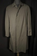 Vintage Alligator 1950's Green Men's Gabardine Overcoat Size Medium Exc Cond picture