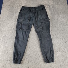 Gap Pants Mens M Black Cargo Joggers Ripstop Pull On Elastic Waist Streetwear picture