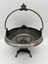 Vintage Aurora Silver 1872 Warranted Triple Plate Bride's Wedding Basket picture