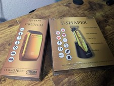 Supreme Trimmer 2-in-1 T-Shaper Trimmer & Foil Shaver Barber Kit Gold Chrome picture