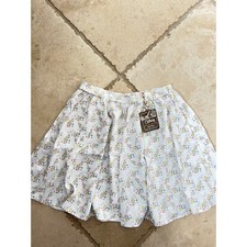 NWT Matilda Jane Girls 12 Hello Lovely Flouncy Floral Shorts Skort White Multi picture