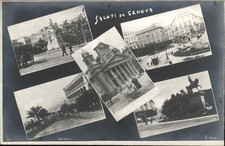 Genova Multi-View J. Neer c1920s-30s Real Photo Vintage Postcard picture