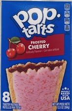 Kellogg's Pop Tarts FROSTED CHERRY Toaster Pastries 8 Count 13.5 oz Box picture