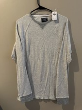 (NWT) Abercrombie Fitch Long-Sleeve Crew Tee HEATHER gray size L picture