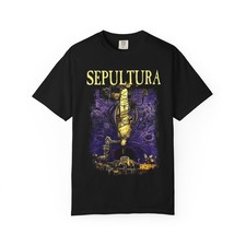 Sepultura Album Double Sided T-Shirt | Chaos A.D. album Metal Band T-shirt picture