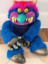 Vintage 1986 AmToy My Pet Monster Large Plush 30” Original No Cuffs 80s picture
