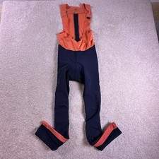 Rapha Souplesse Winter Bib Tights with Pad Women XS Black Orange Road Bike picture