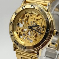 CITIZEN 8234-824121K Gold SS Manual Wind Watch From Japan picture
