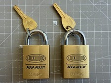 Lockwood 334B45 Padlock - Two original Keys - 334B45/119/KD picture