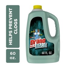 Drano Max Build-Up Remover Drain Clog Preventor, Liquid Commercial Line, 60 oz picture