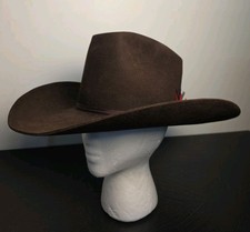 Vintage Resistol Stagecoach Cowboy Hat Size 7 1/4 Brown Felt Self-Conforming picture