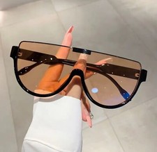 Y2K One-piece Polarized Fashion Sunglasses For Women Men Outdoor UV400 Shield picture
