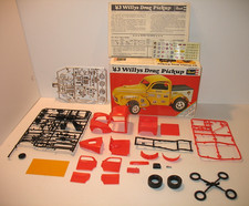 Vintage Rare Revell '43 Willys Drag Pickup Truck 1/25 Scale Plastic Model H-1201 picture