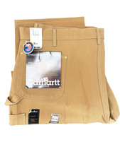 Vintage Carhartt B01 BRN Double Knee Pants Made In USA Deadstock NWT 46x32 Union picture